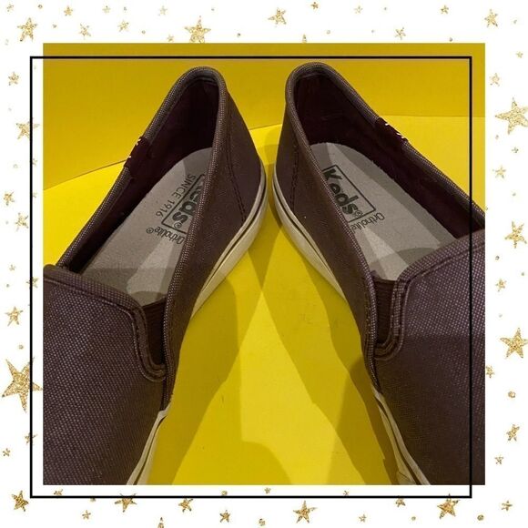 Keds Burgandy Canvas Women’s Loafers 8.5 - Picture 2 of 6
